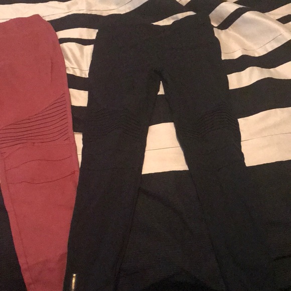 Denim leggings pink or black - Picture 2 of 4